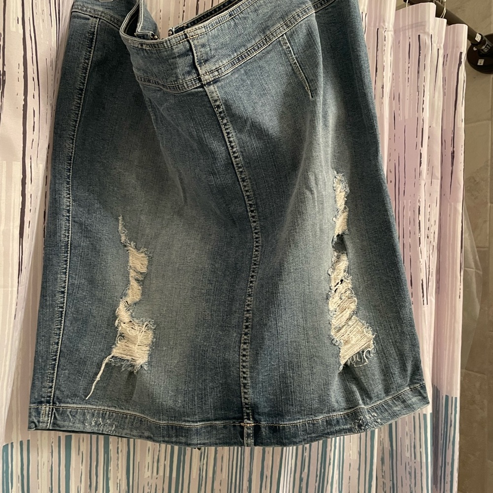 Torrid denim skirt plus size